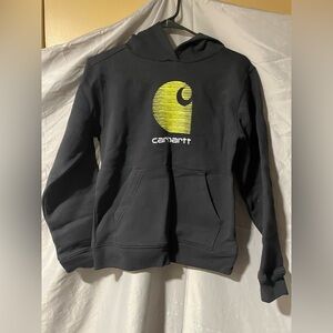 NWOT Carhartt Black Hoodie with Yellow Graphic